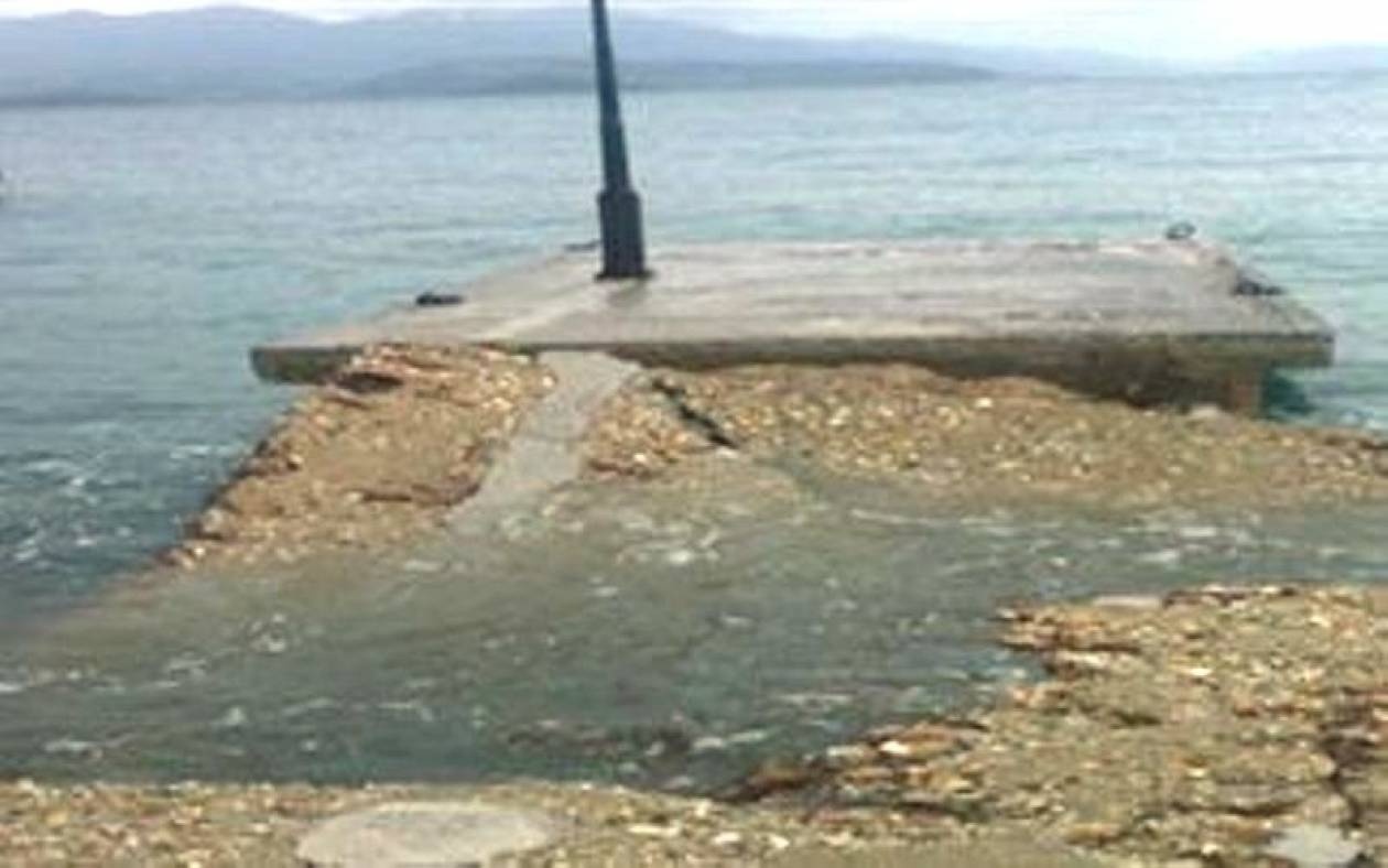 Κατέρρευσε προκυμαία λόγω κακοκαιρίας