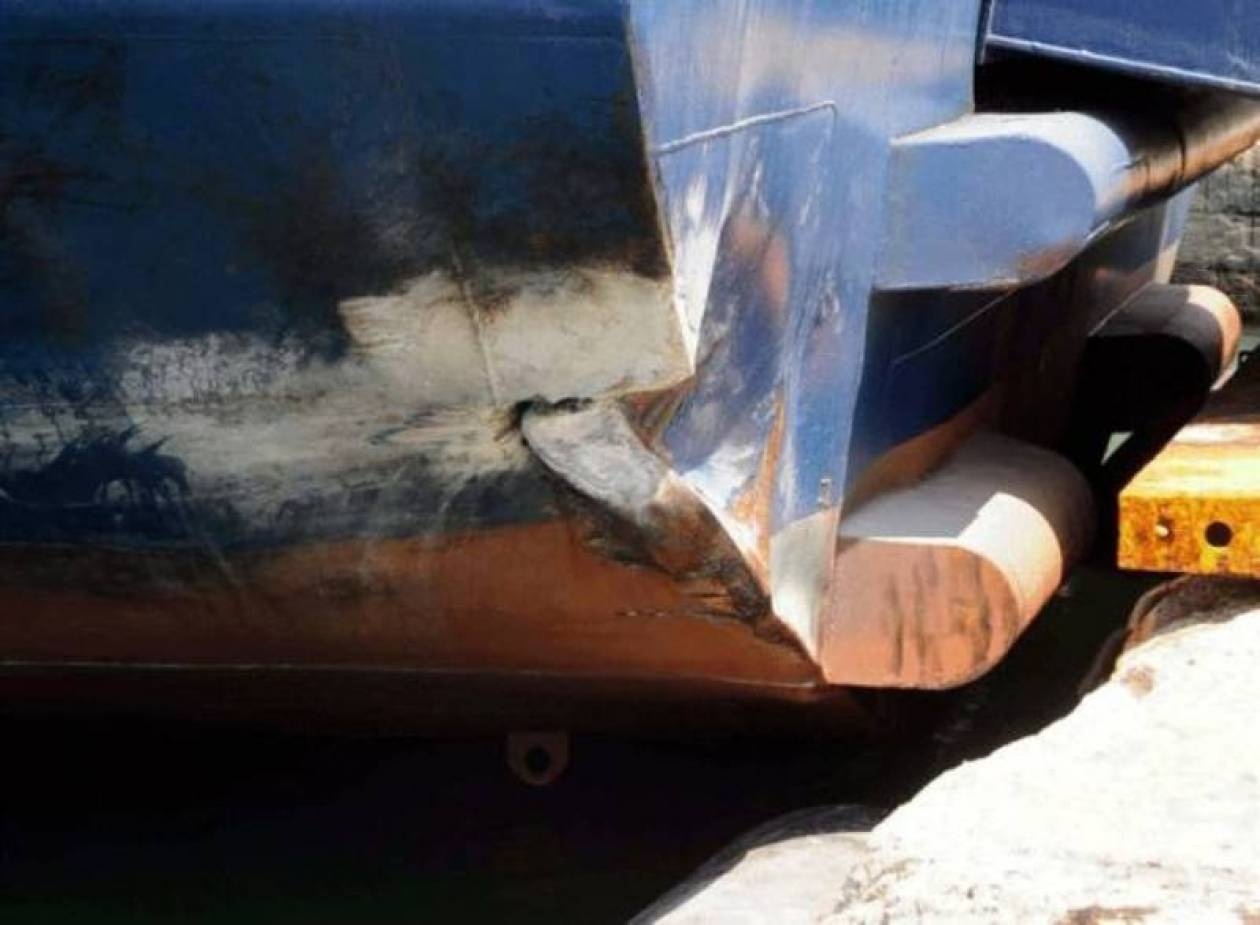 Πρόσκρουση πλοίου στο λιμάνι της Λήμνου