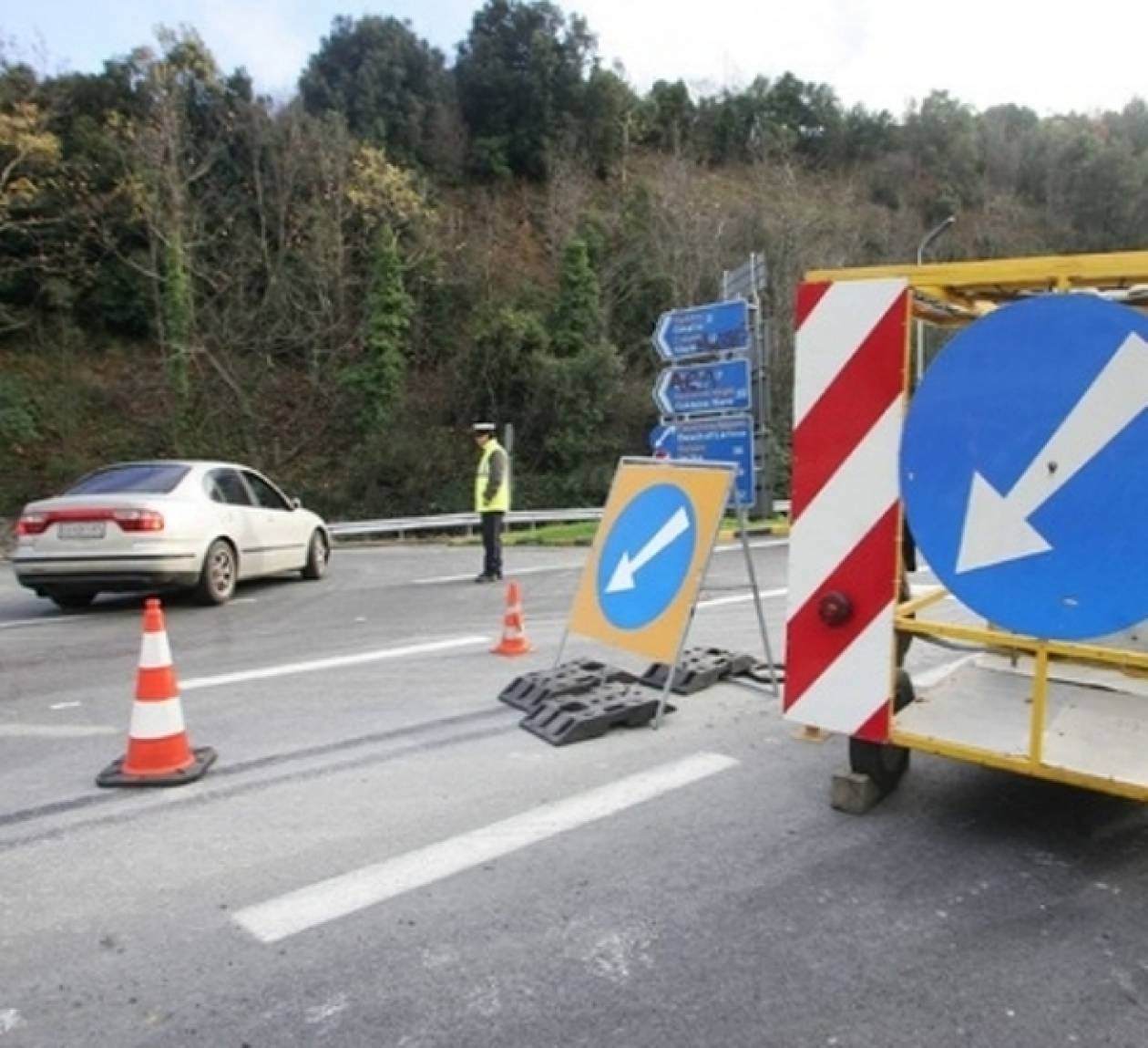 Διεκόπη η κυκλοφορία στα Μάλγαρα