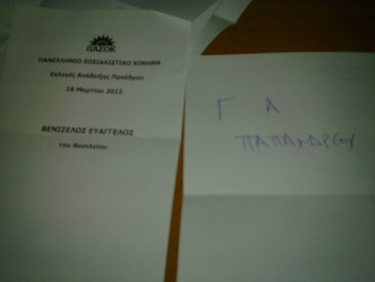 Κάποιοι ψήφισαν … Παπανδρέου!