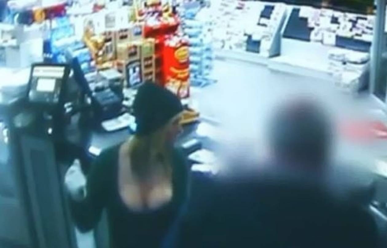Βίντεο:Η λησταρχίνα με το άψογο…μπούστο