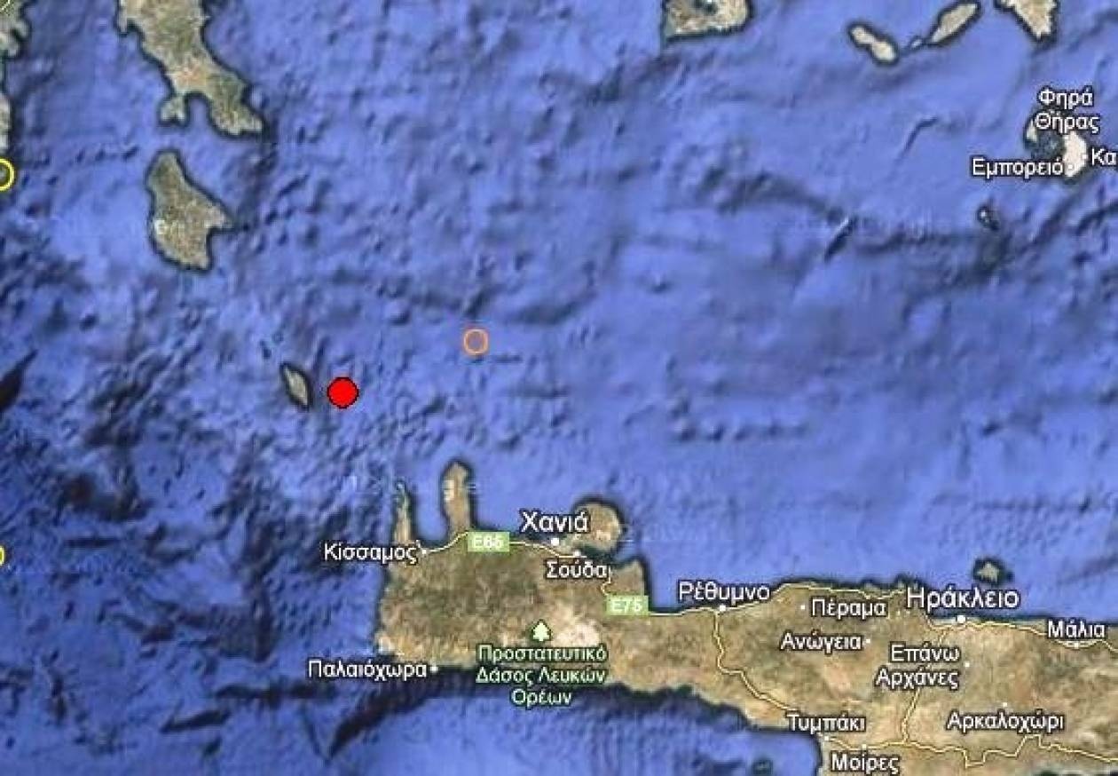 Σεισμός 3,4 Ρίχτερ στα Αντικύθηρα