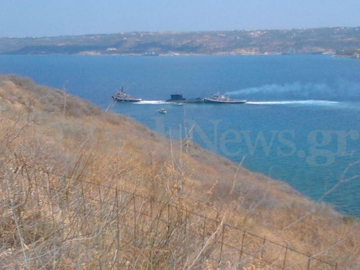 Υποβρύχιο προσάραξε ανοιχτά της Σούδας