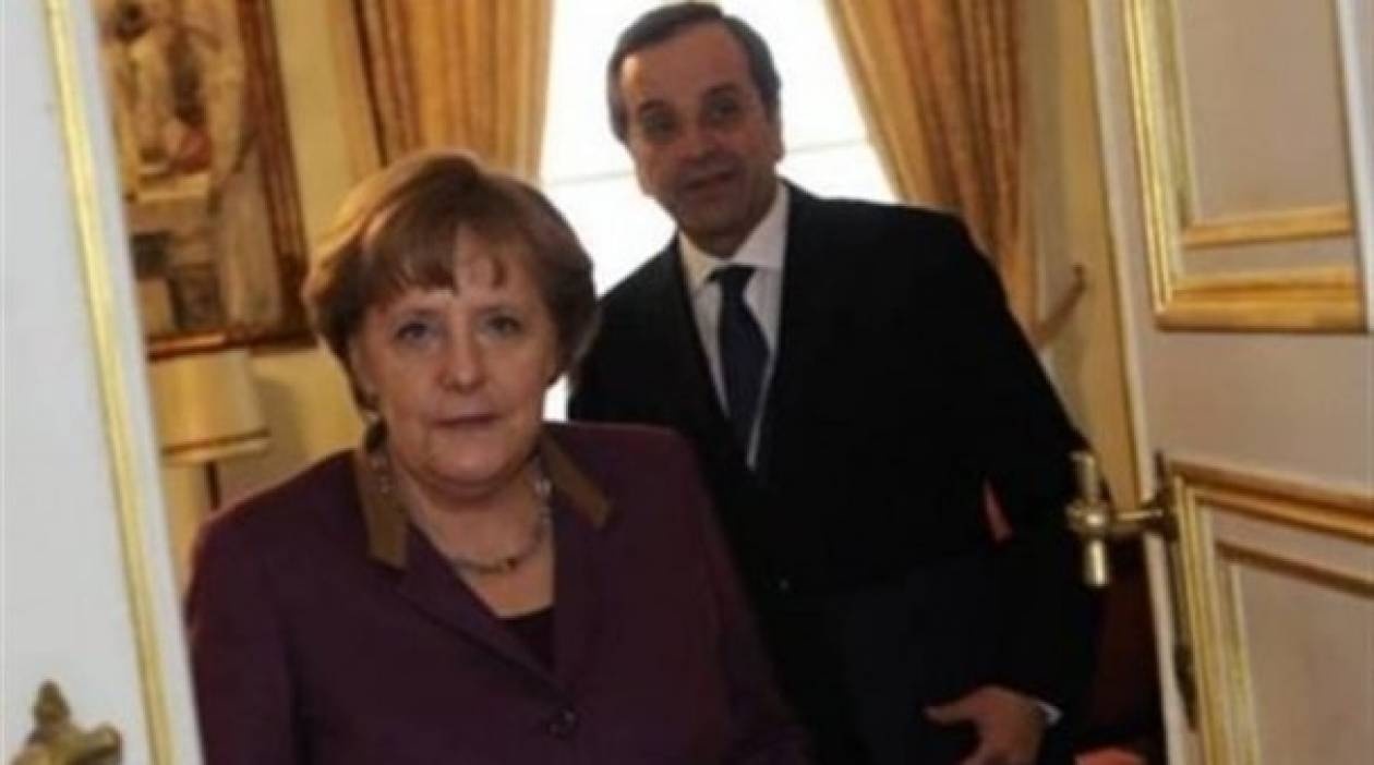 Τις ελληνικές θέσεις για την οικονομία μετέφερε στην Μέρκελ ο Σαμαράς