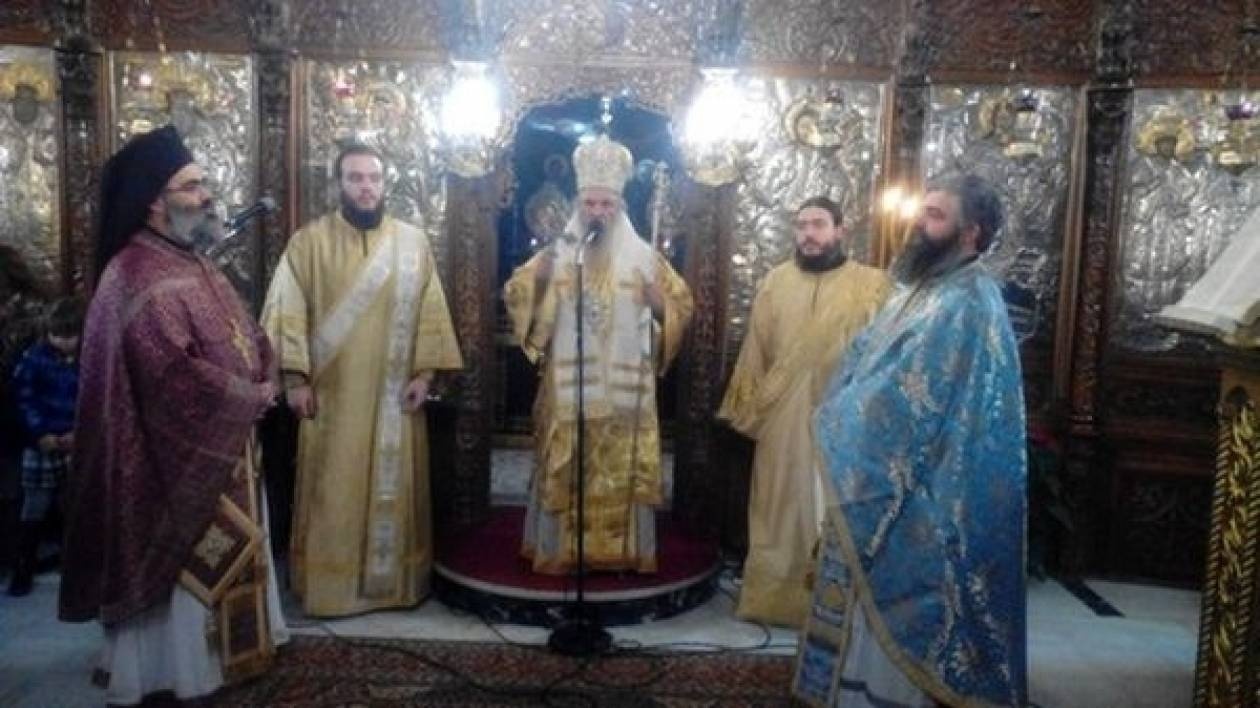 Ο Μητροπολίτης Λαρίσης στη Χάλκη