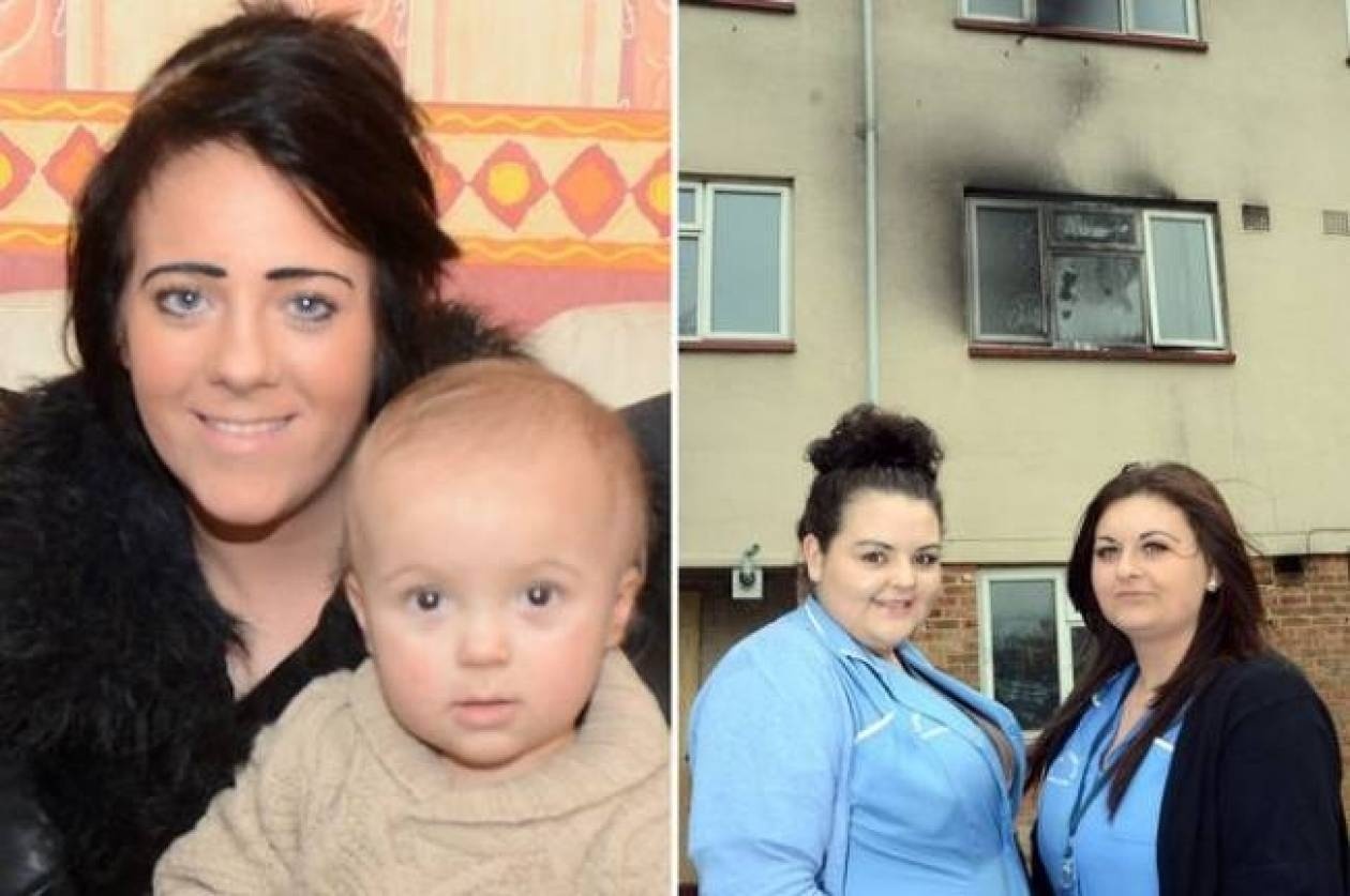 She threw her child from the building
