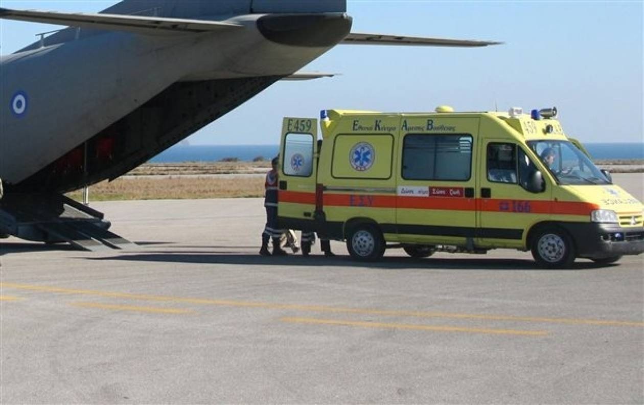 Αερομεταφορά νεογνού από τη Ρόδο