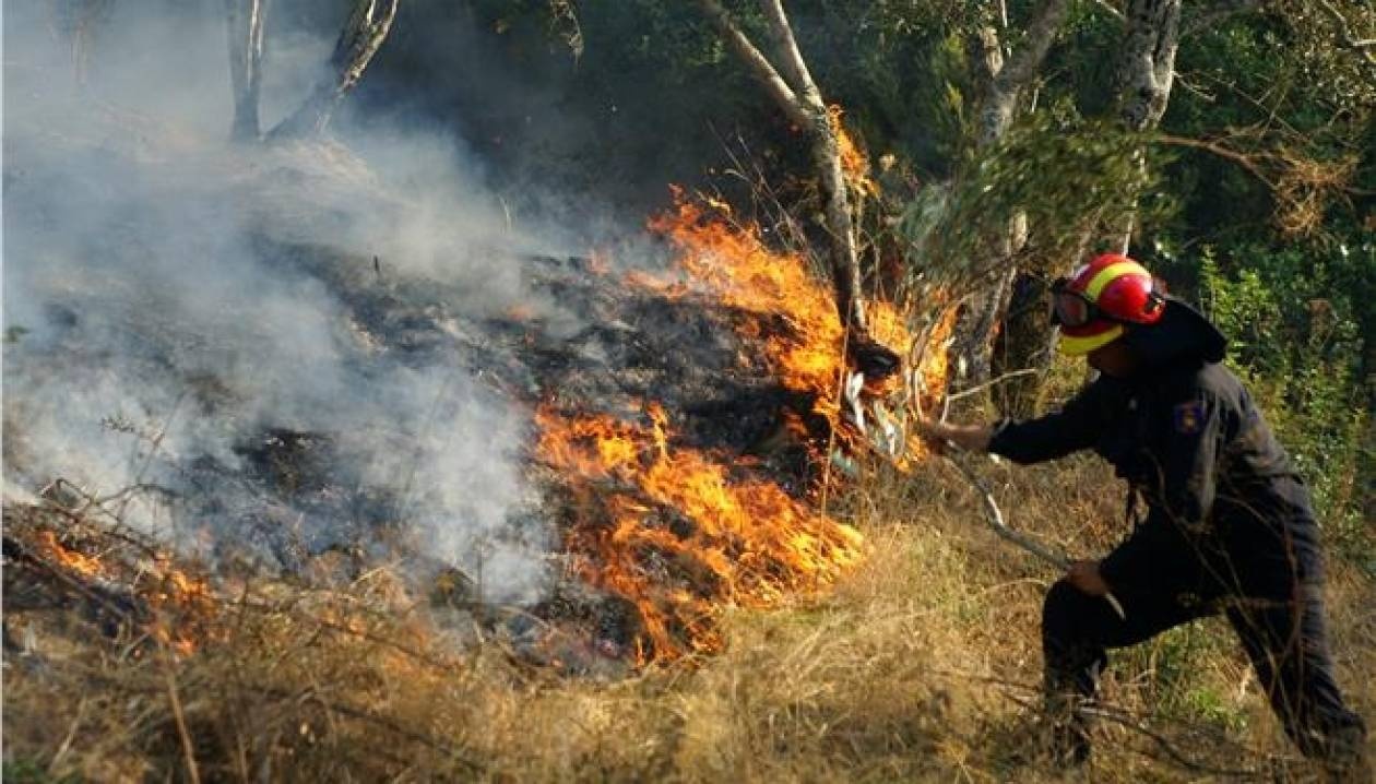Σε ύφεση οι φωτιές σε Μάνη και Κορινθία