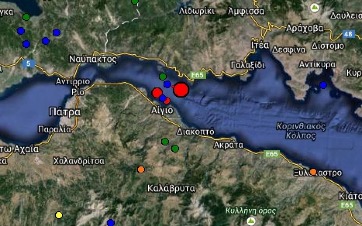 Ισχυρός σεισμός στο Αίγιο