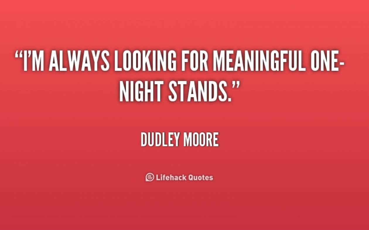 Τα one night stands κάνουν καλό στην υγεία