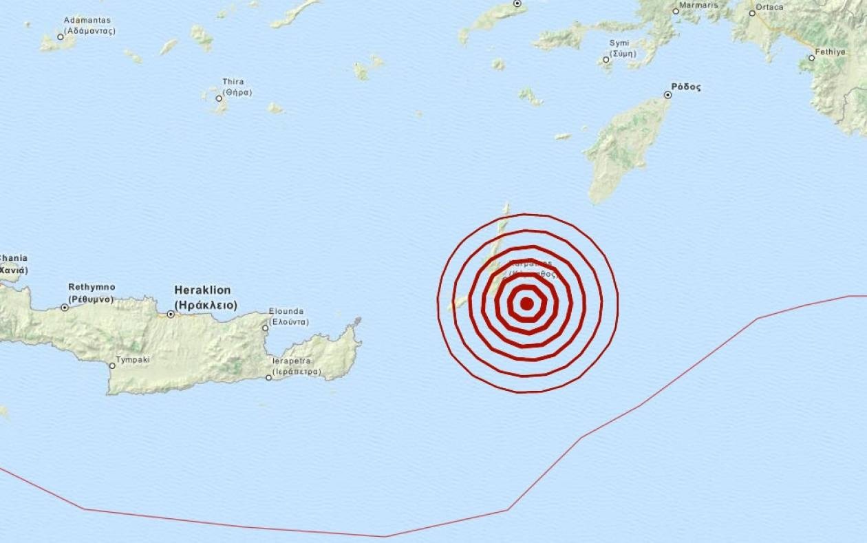 Σεισμός 4,1 Ρίχτερ στην Κάρπαθο