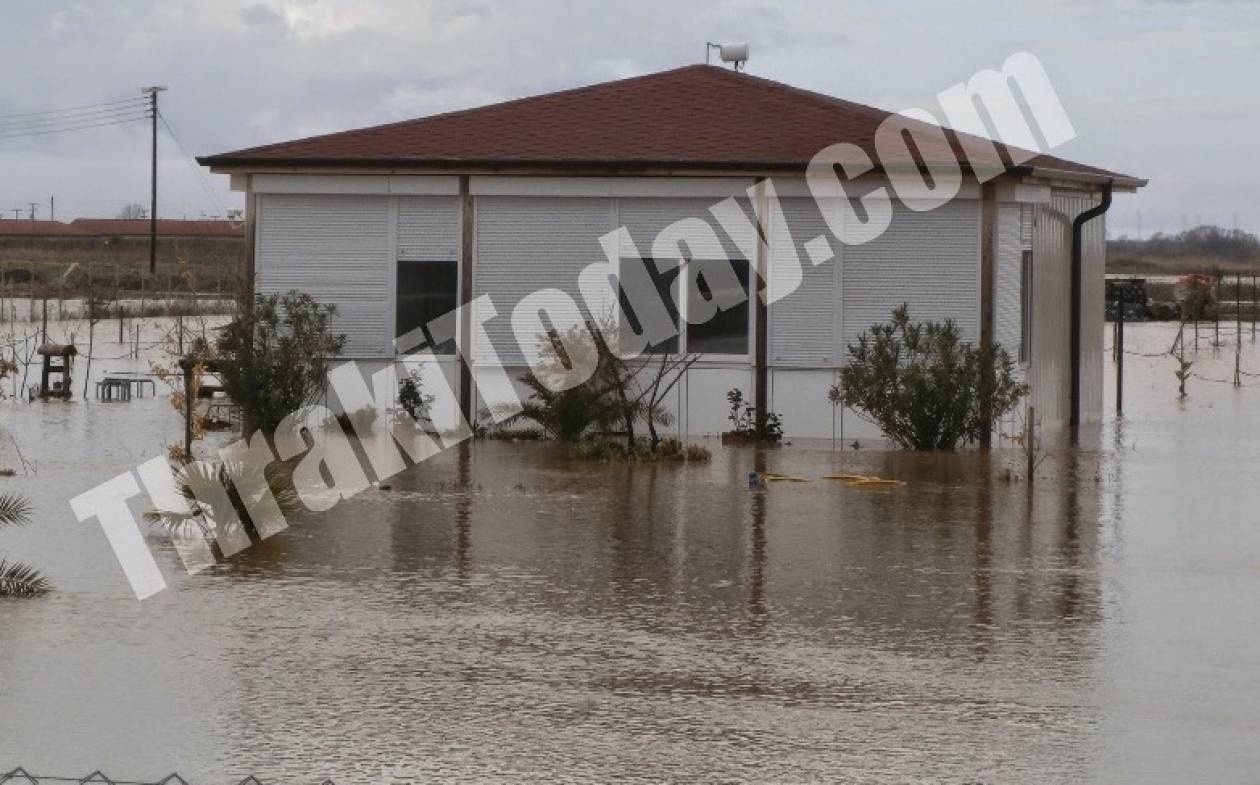 Ξάνθη: «Βούλιαξαν» τα Άβδηρα από τη νεροποντή