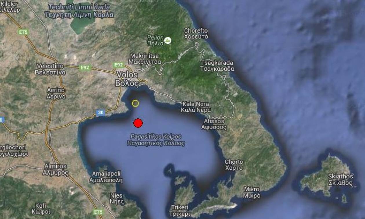 Σεισμός 4,2 Ρίχτερ στο Βόλο