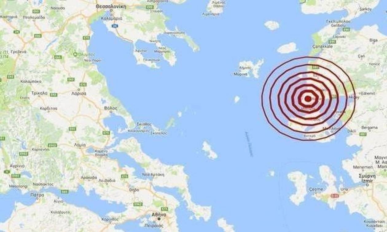 Σεισμός βόρεια της Μυτιλήνης (pics)