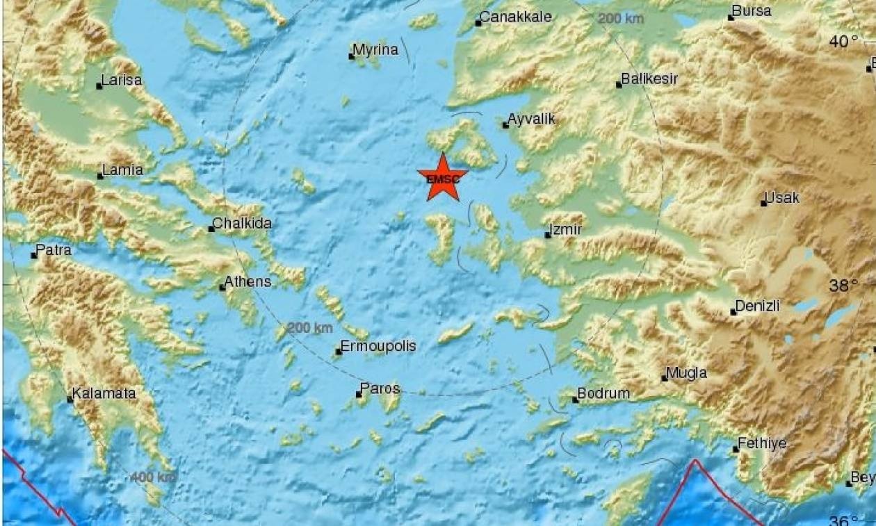 Νέος σεισμός κοντά στη Μυτιλήνη