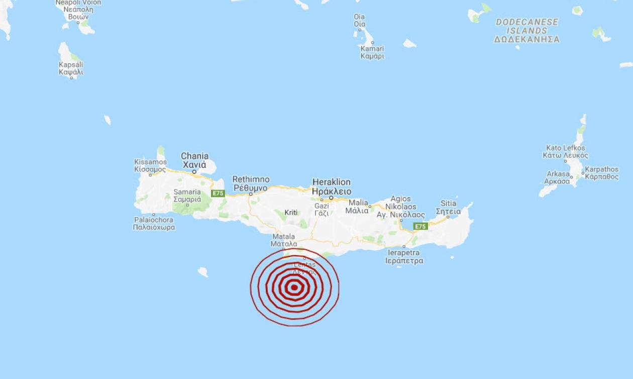 Σεισμός νότια της Κρήτης (pics)