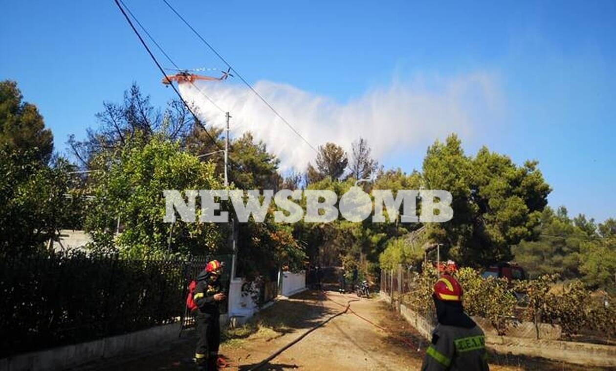 Φωτιά ΤΩΡΑ: Πύρινα μέτωπα σε Ραφήνα και Βαρνάβα