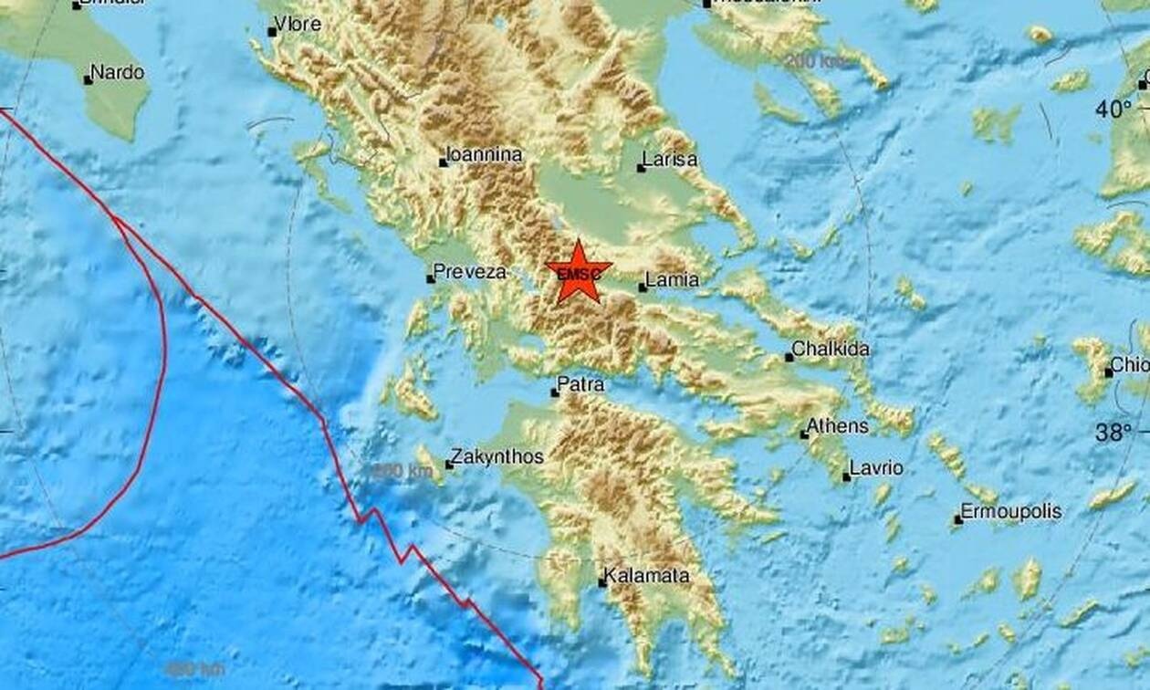 Σεισμός κοντά στο Καρπενήσι