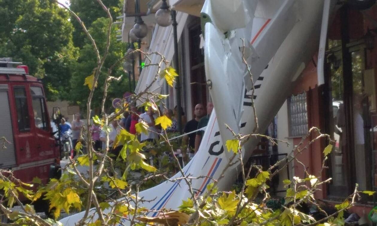 Πτώση αεροπλάνου στην Πρώτη Σερρών (pics&vids)