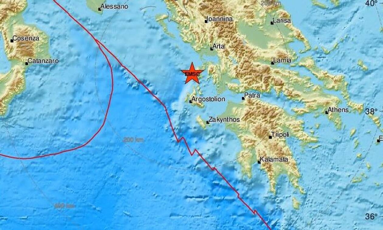 Χάρτης σεισμού