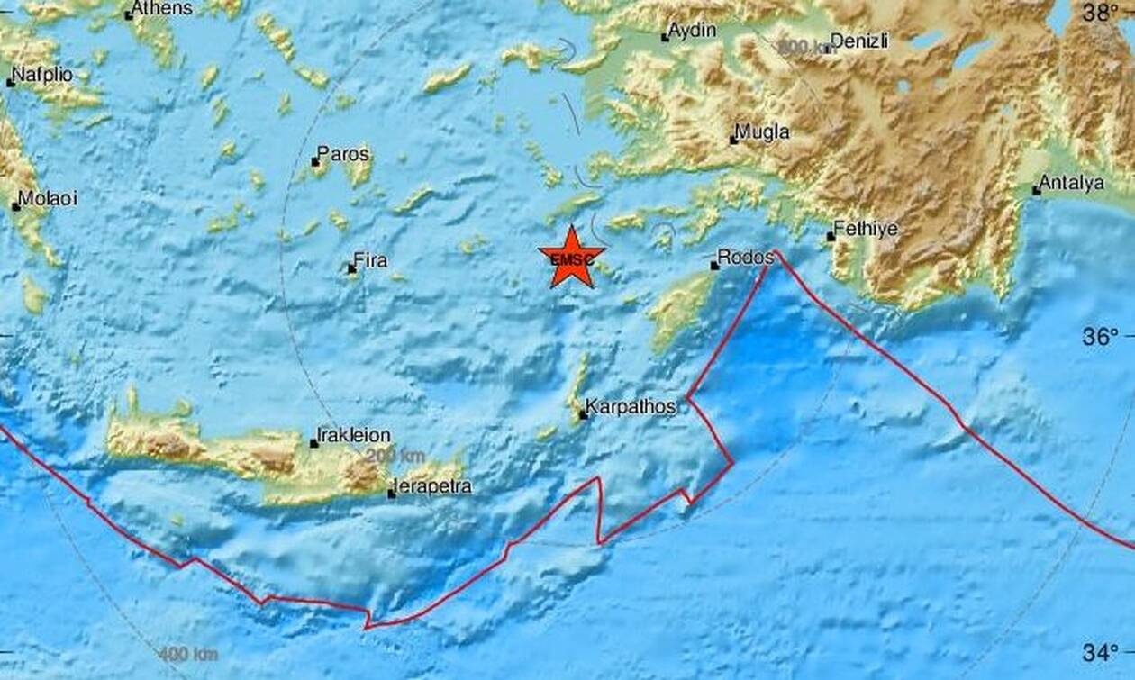 Σεισμός κοντά σε Νίσυρο και Τήλο