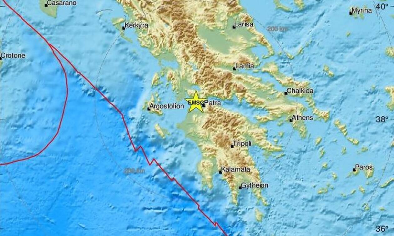 Χάρτης σεισμού