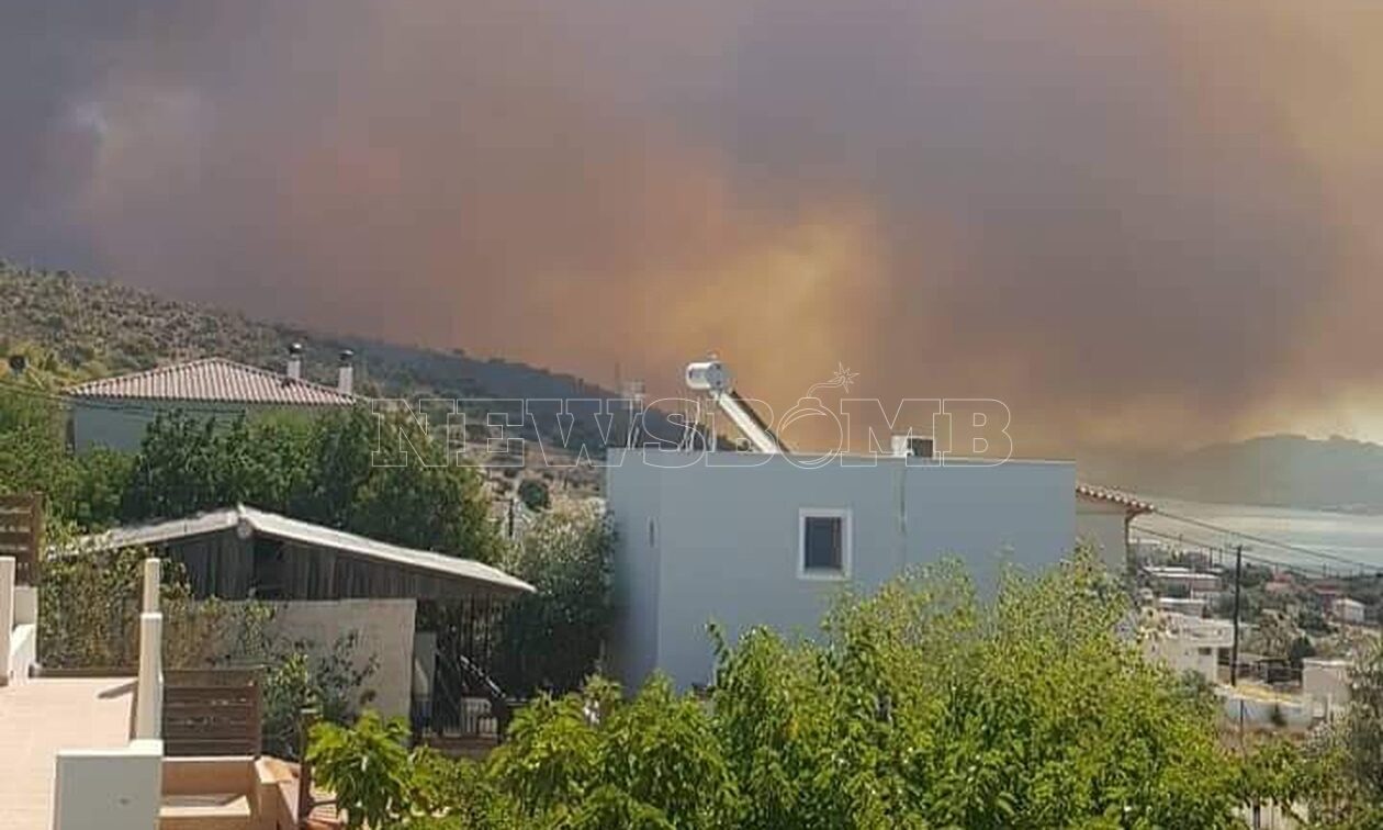 Φωτιά τώρα στην Ελευσίνα