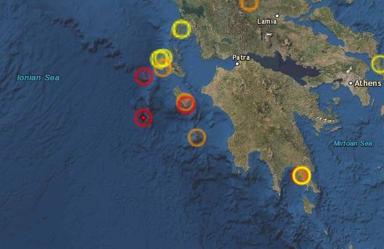 Σεισμός 4,3 Ρίχτερ ανοιχτά της Ζακύνθου