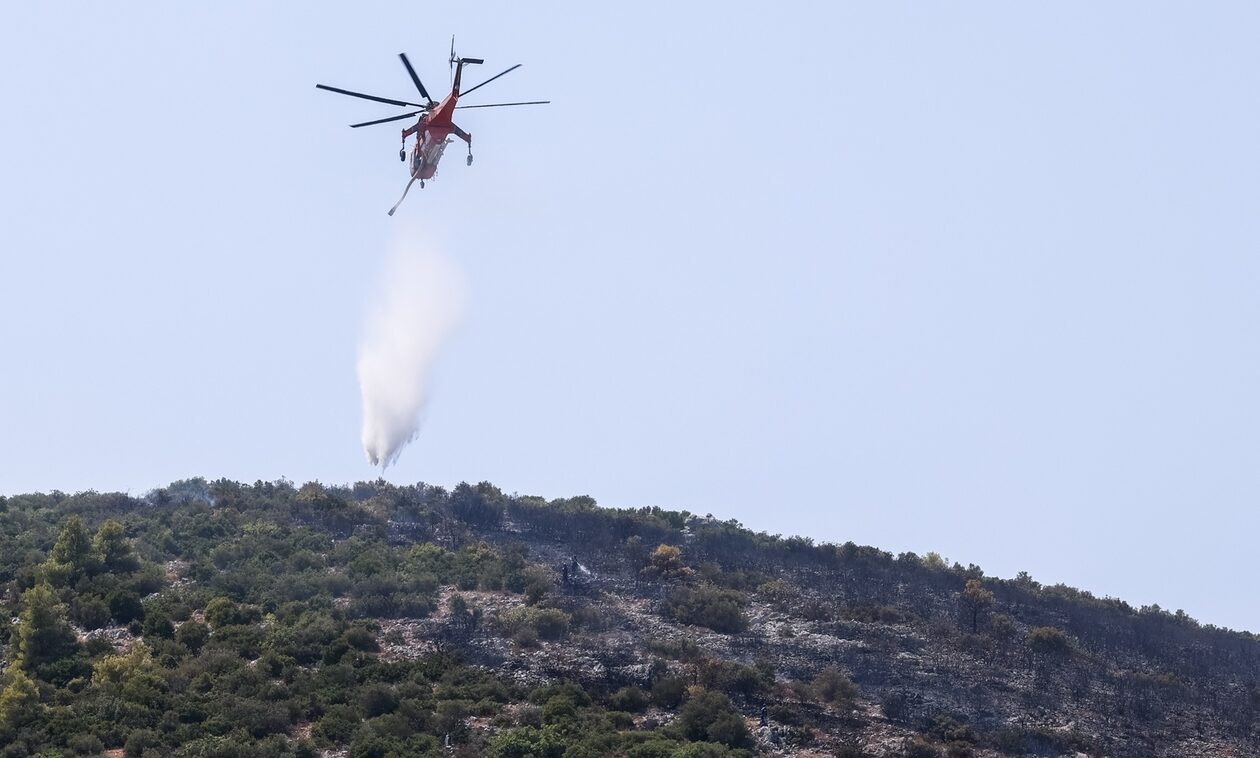 Σε εξέλιξη δύο πυρκαγιές στην Άνδρο