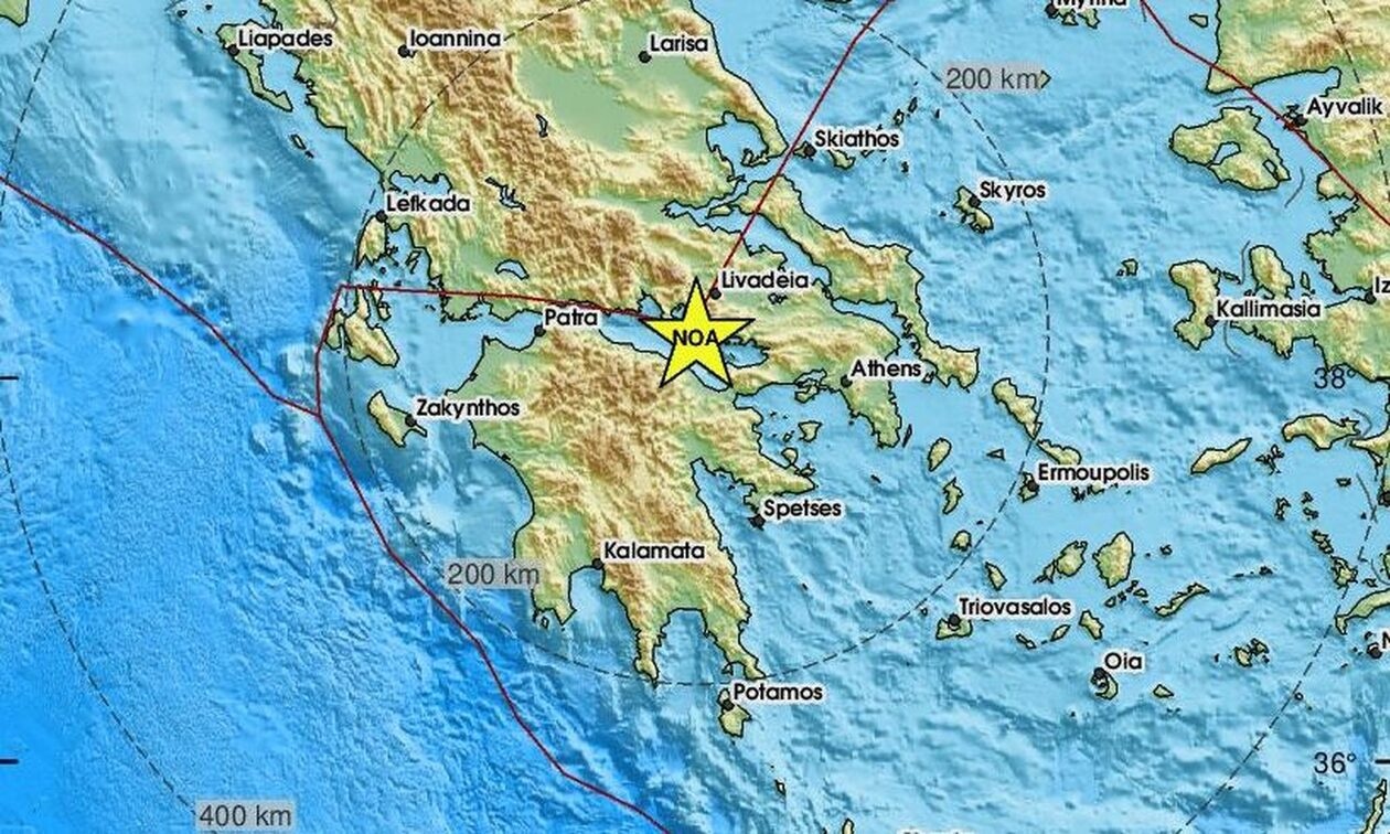 Χάρτης σεισμού