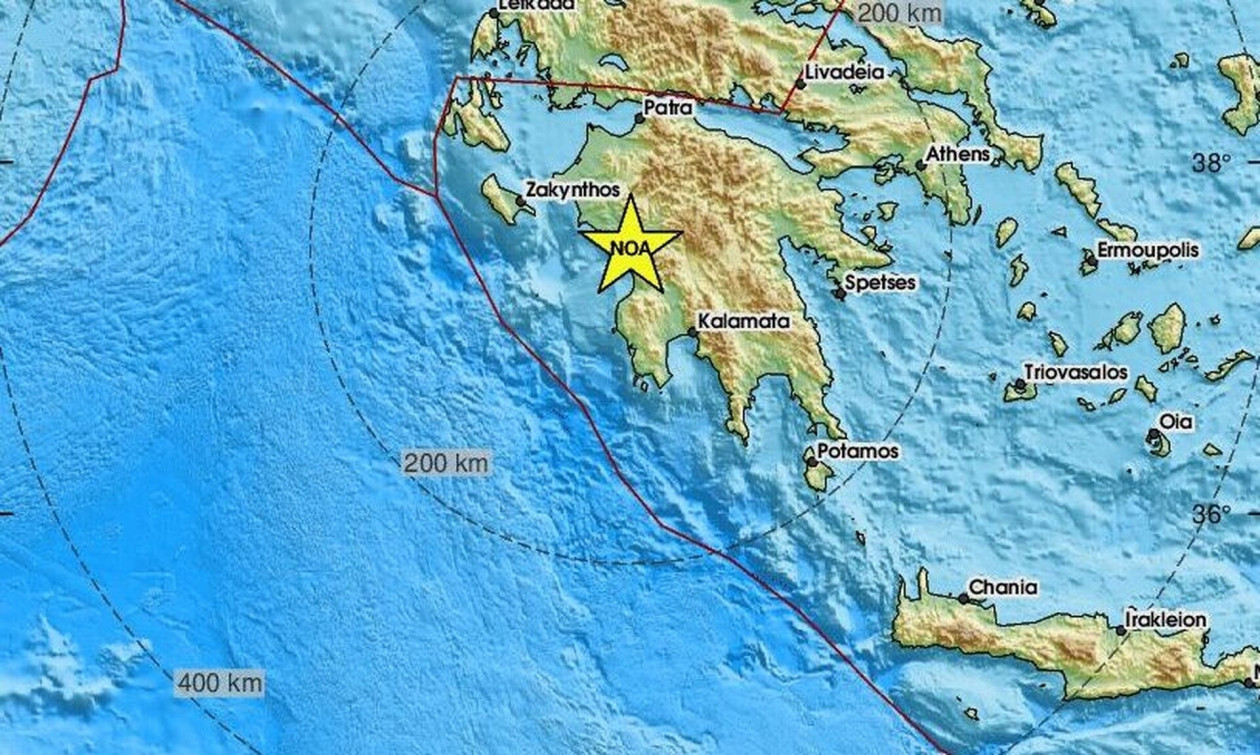 Χάρτης σεισμού