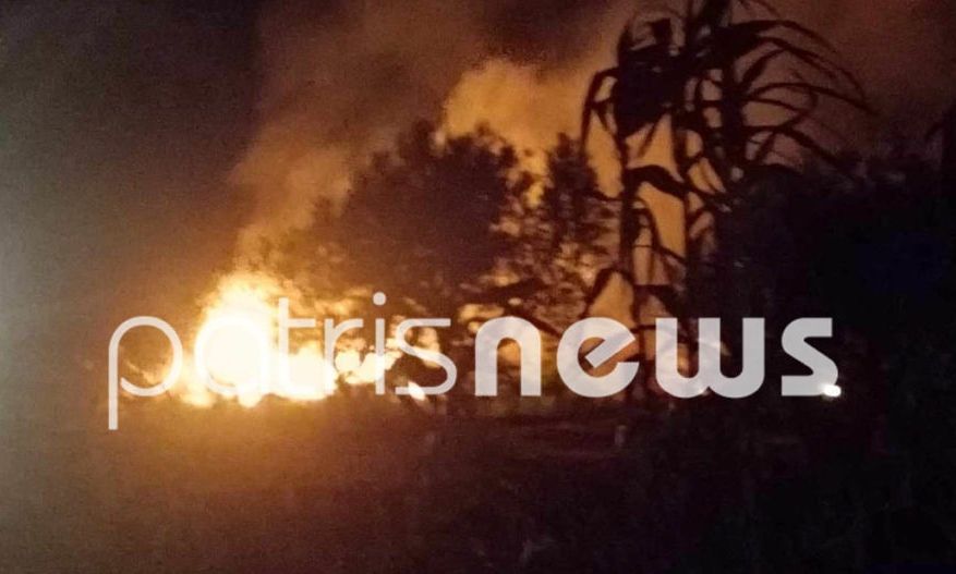 Ηλεία: Τυλίχτηκε στις φλόγες το σπίτι του δολοφόνου της 11χρονης Βασιλικής στη Μυρτιά