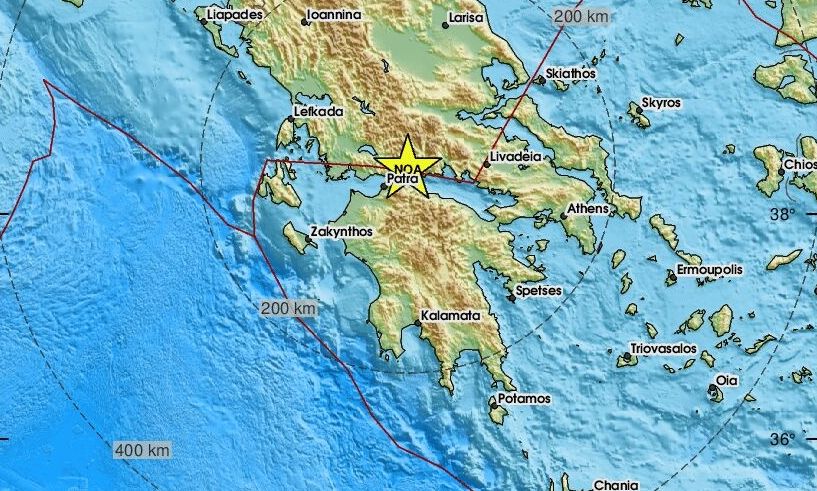 Χάρτης σεισμού
