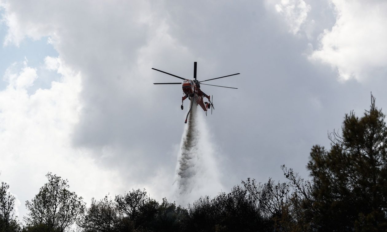 Πυρκαγιά στα Λευκόγεια Δράμας