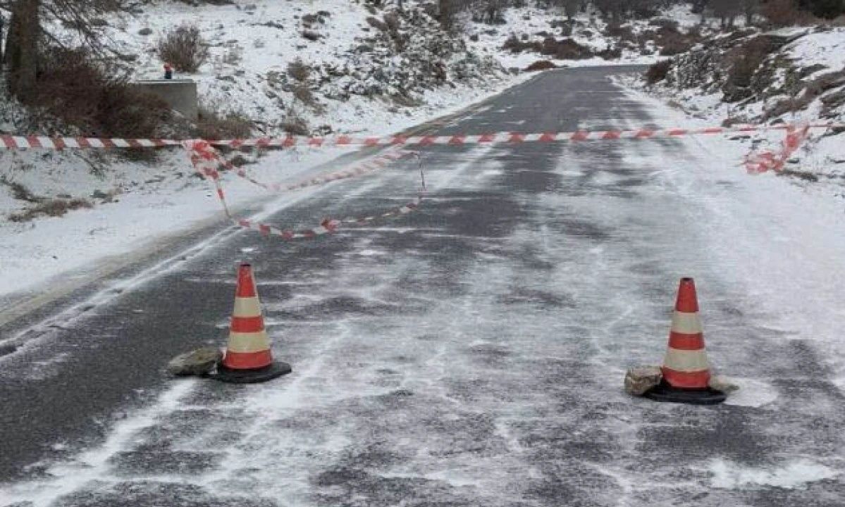 Κλειστός δρόμος στην Κρήτη λόγω παγετού