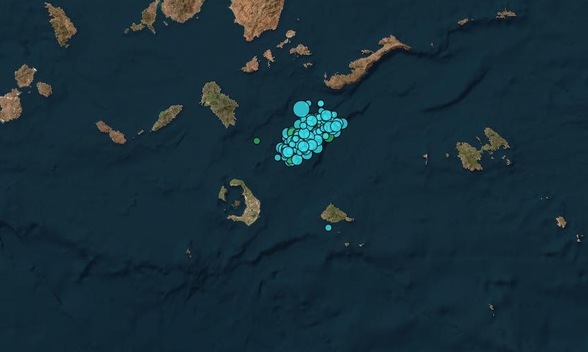 Σεισμός τώρα ανοιχτά της Αμοργού