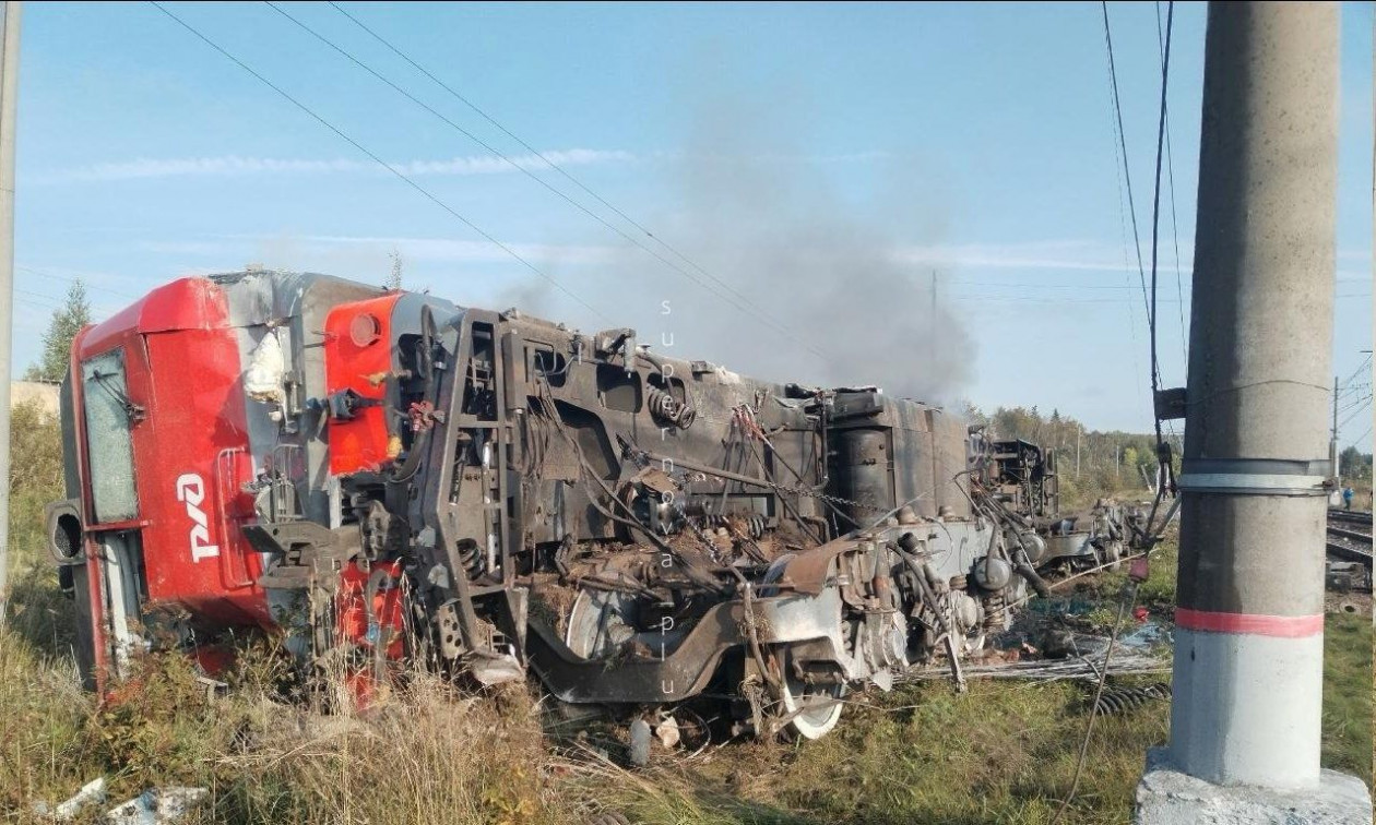 Εικόνα από τις επιθέσεις στο σιδηροδρομικό δίκτυο