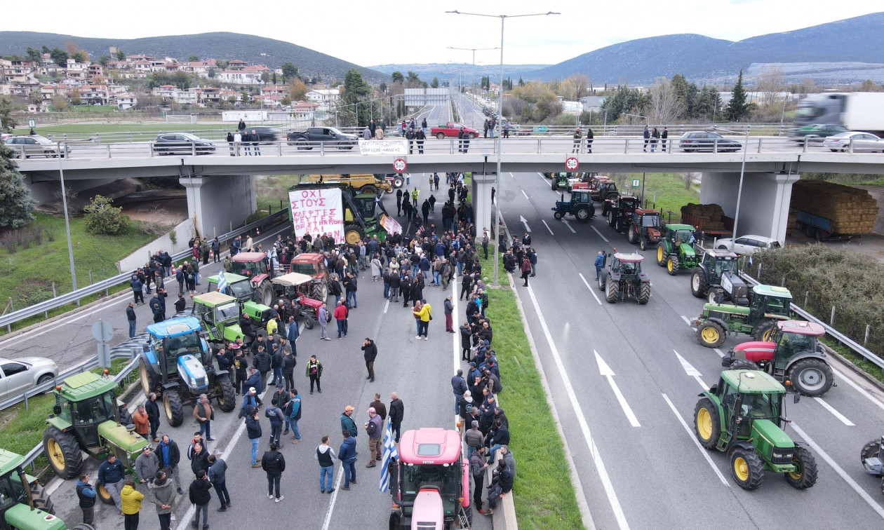 Μπλόκα αγροτών: Σε ποια σημεία είναι κλειστή η εθνική οδός Αθηνών-Λαμίας