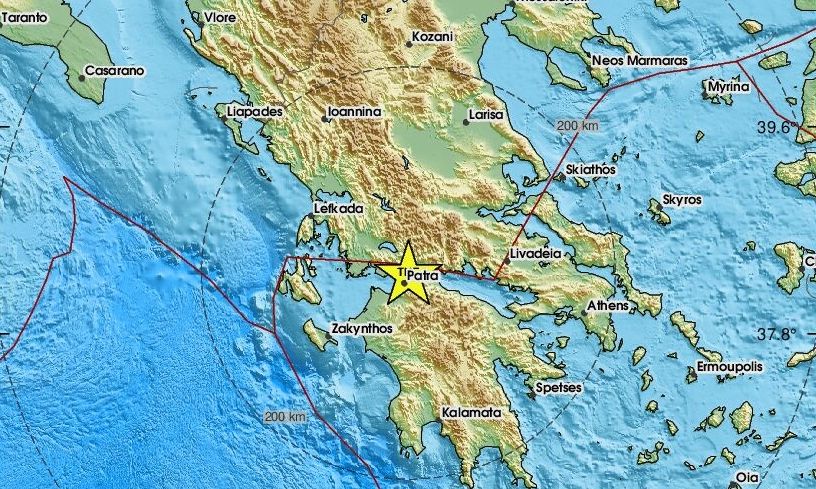 Σεισμός 3,1 Ρίχτερ στο Αντίρριο - Αισθητός και στην Πάτρα