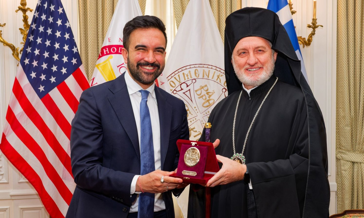 Ο Αρχιεπίσκοπος Αμερικής υποδέχθηκε τον Μαμντάνι: Συνεργασία για τη στήριξη κοινωνικών ομάδων