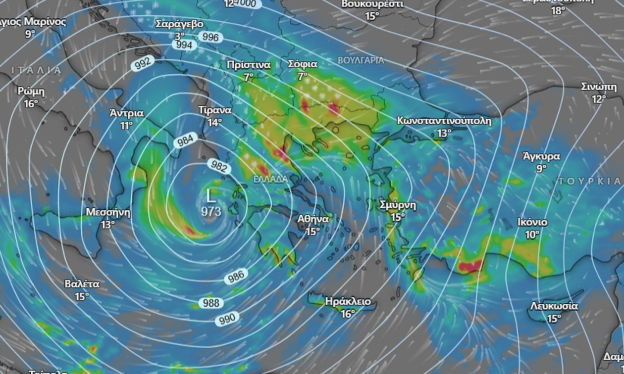 Κακοκαιρία - Καλλιάνος: Ακραίο σενάριο «μετεωρολογικής βόμβας» βλέπει ο μετεωρολόγος
