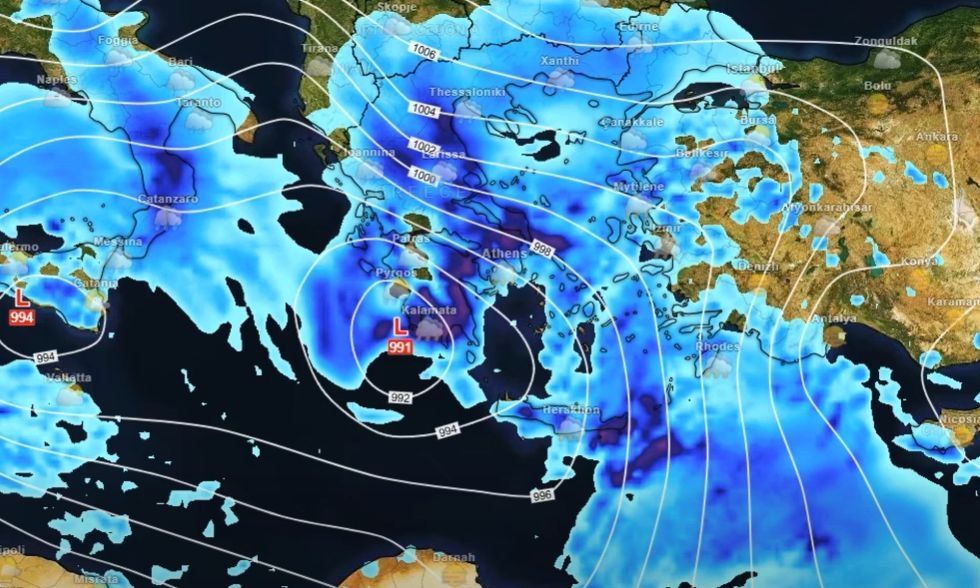 Καιρός: Δύο χαμηλά φέρνουν επικίνδυνες καταιγίδες την Πρωταπριλιά - «Η Θεσσαλία θέλει προσοχή»
