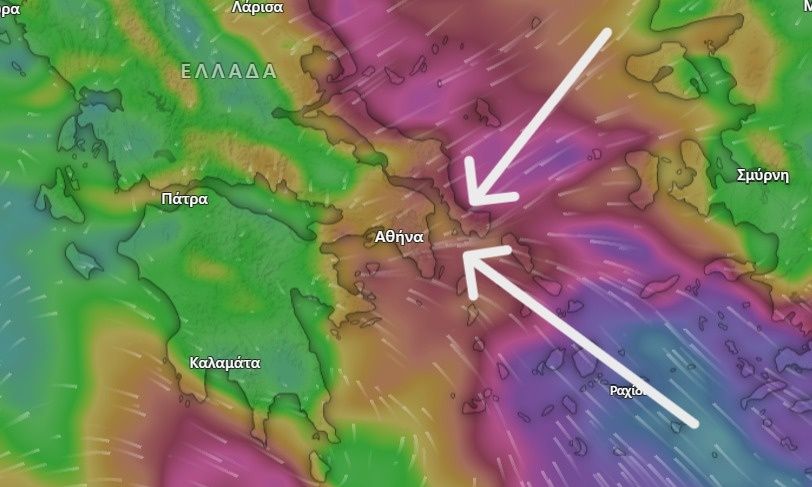 Καιρός: Το φαινόμενο της σύγκλισης ανέμων φέρνει επικίνδυνες καταιγίδες στην Αττική