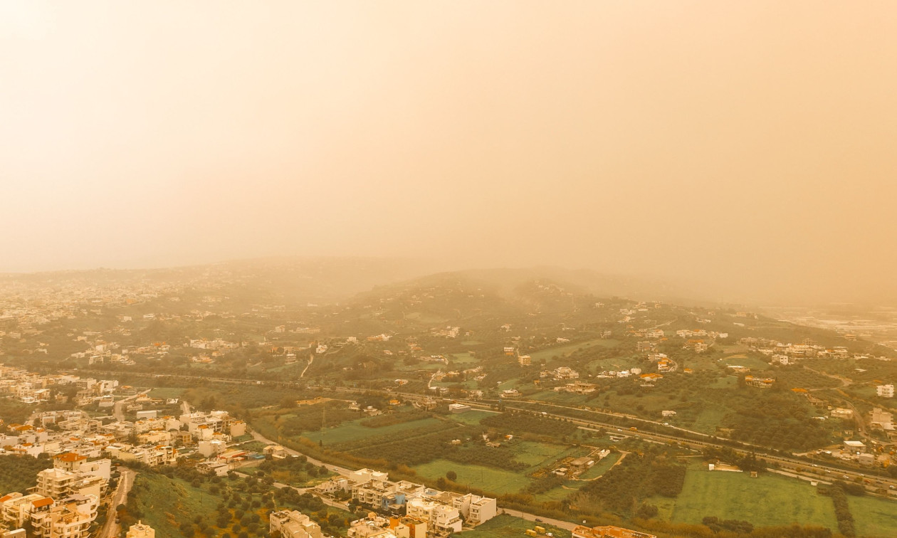 Κρήτη: μεγάλες συγκεντρώσεις αφρικανικής σκόνης– Πάνω από 1000 μικρογραμμάρια ανά κυβικό μέτρο αέρα