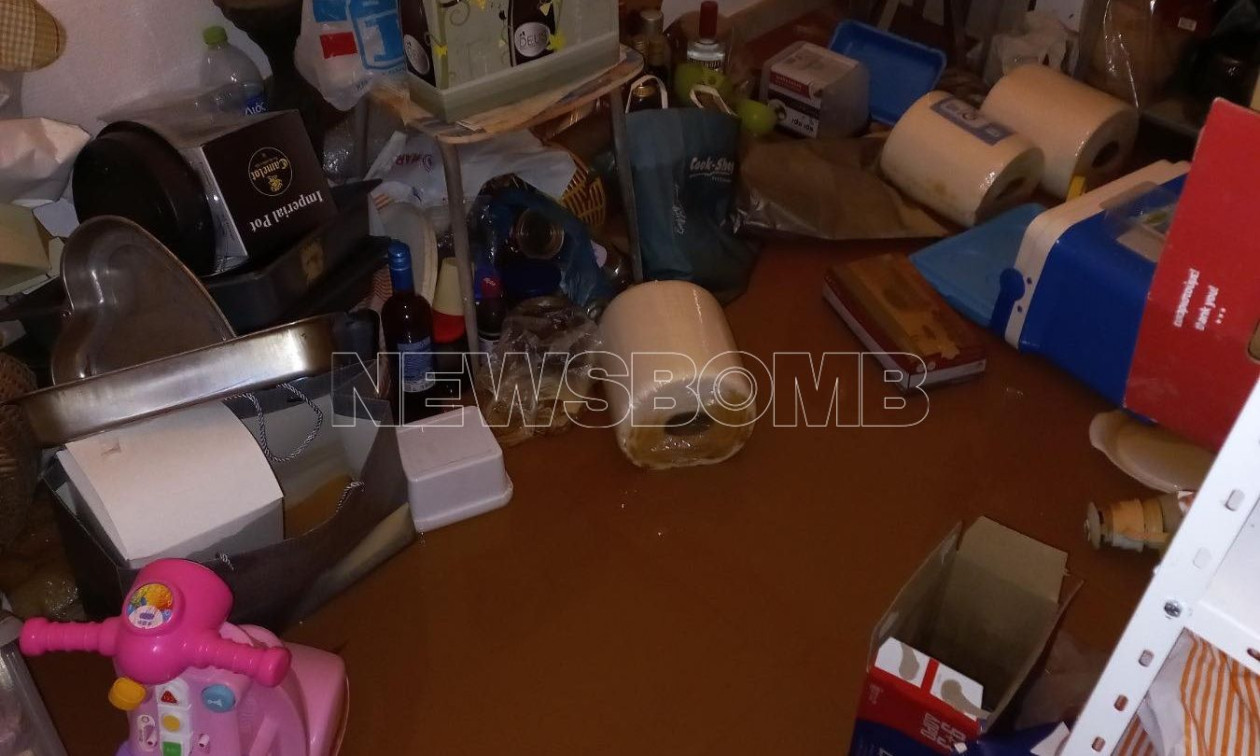 Κακοκαιρία: Εικόνες καταστροφής στη Διώνη από τις πλημμύρες - Βυθισμένα σπίτια στη λάσπη