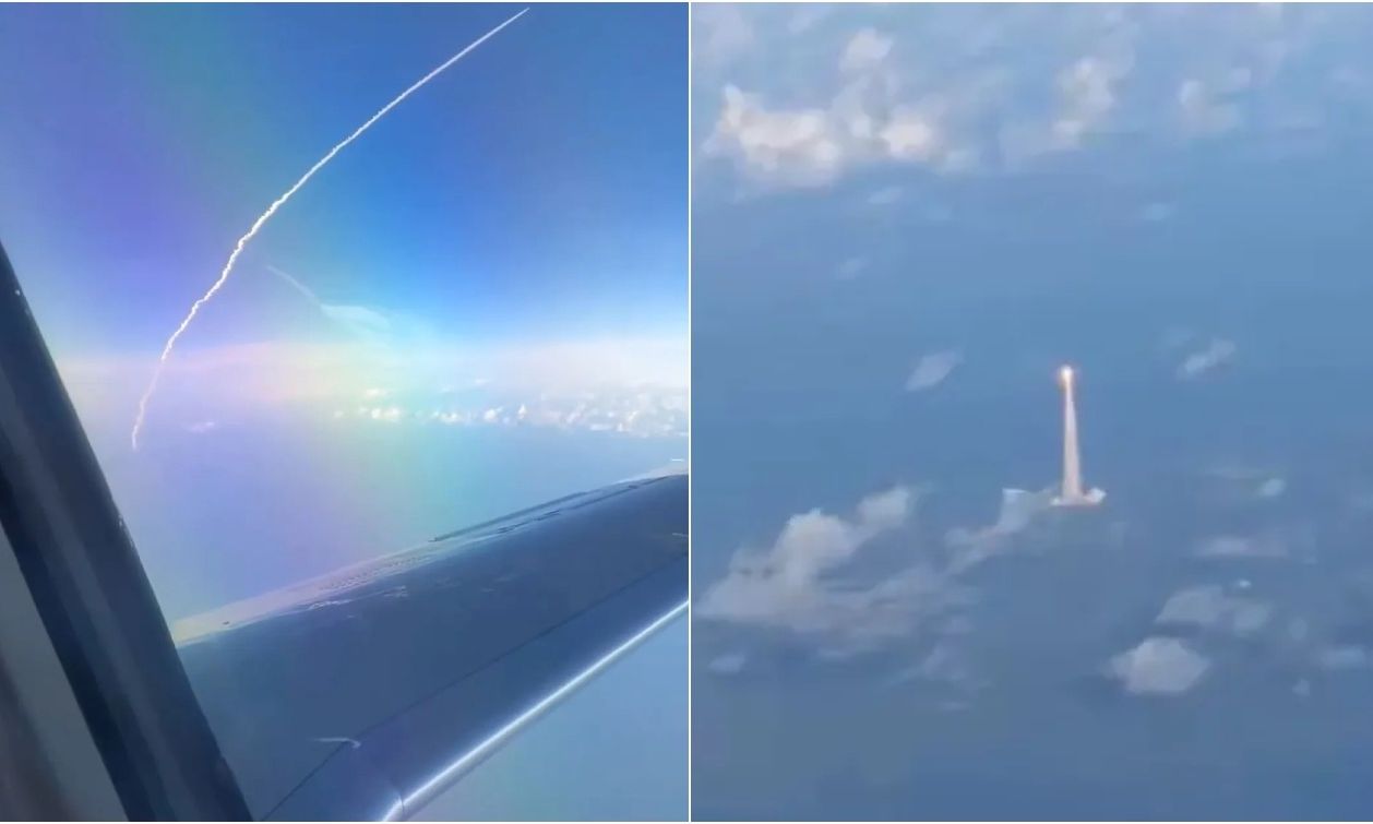 Artemis ΙΙ: Η στιγμή που επιβάτες αεροπλάνου βλέπουν την εκτόξευση από το παράθυρο – Βίντεο