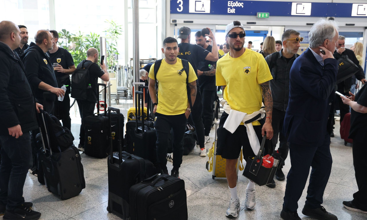 Ράγιο Βαγιεκάνο – ΑΕΚ: Οι «κιτρινόμαυροι» αναχώρησαν για τη Μαδρίτη (εικόνες)