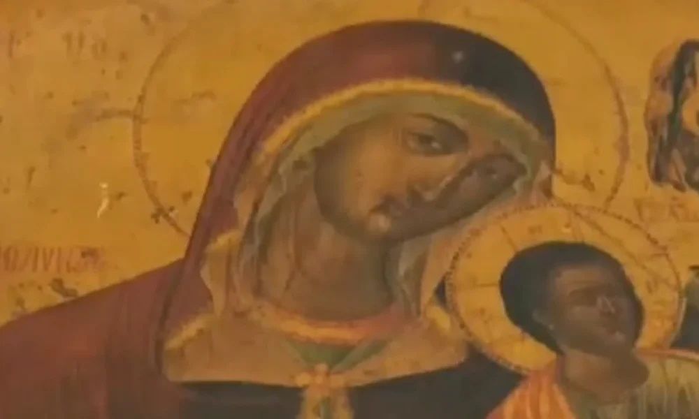 Επέστρεψε στην Κρήτη μια σπάνια εικόνα της Παναγίας από τον 18ο αιώνα