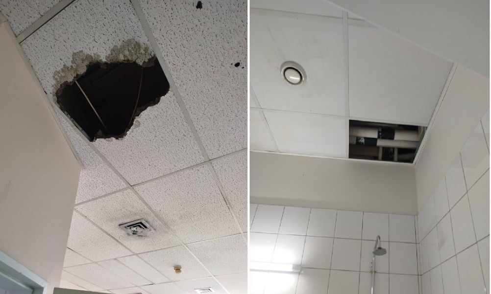 Θριάσιο: Έπεσε τμήμα οροφής σε θάλαμο ασθενών στην ψυχιατρική κλινική του νοσοκομείου