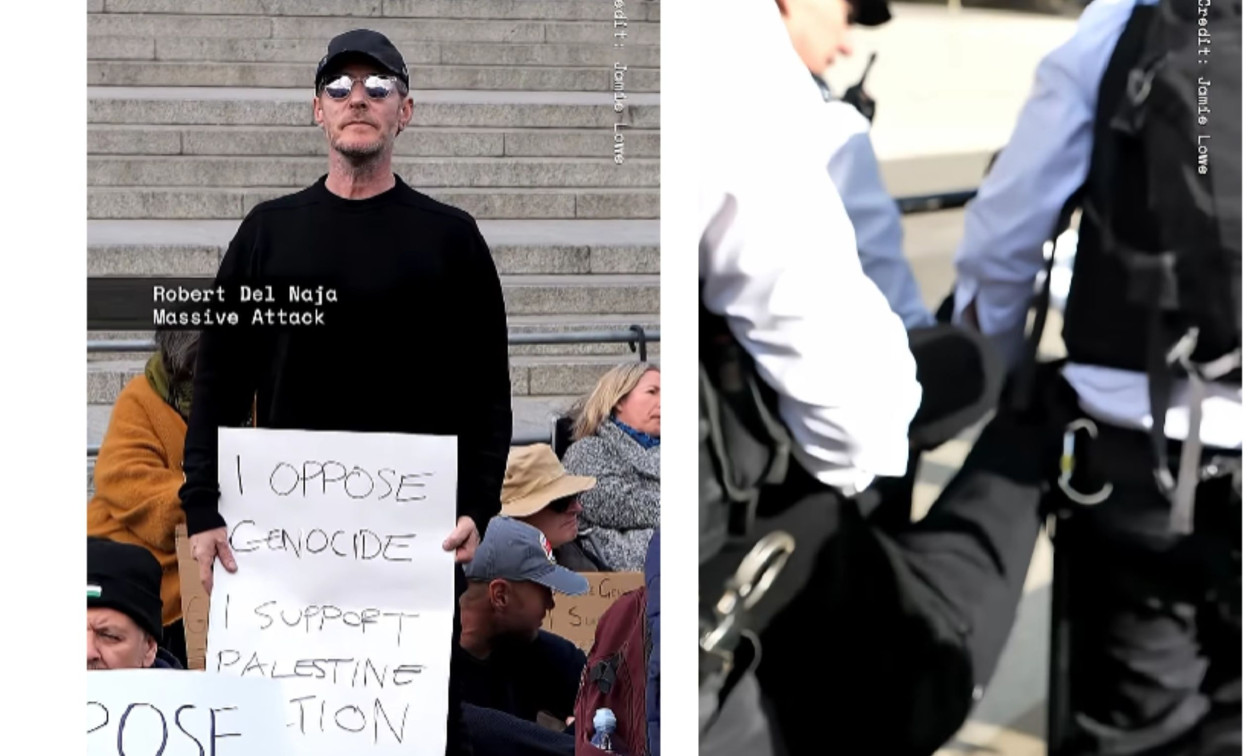 Λονδίνο: Συνελήφθη ο Ρόμπερτ Ντελ Νάγια των Massive Attack σε διαδήλωση υπέρ της Παλαιστίνης